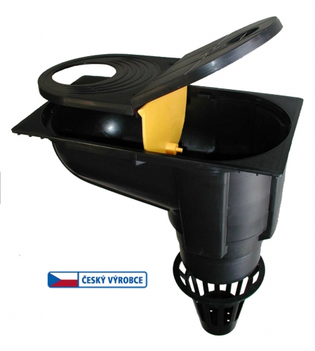 Lapač střešních splavenin HENE - geiger  CR100 černý